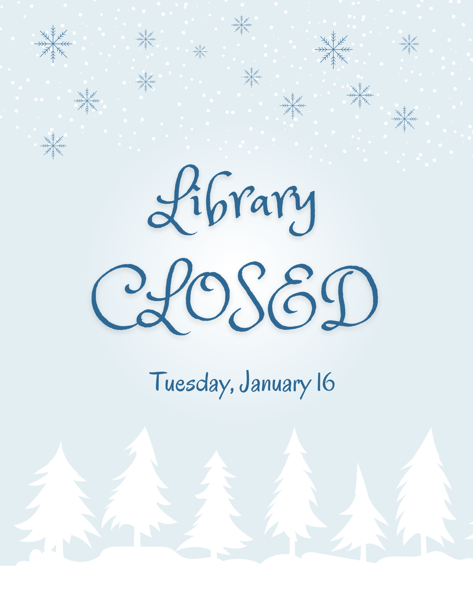 Light Blue Minimalist Winter Wonderland Flyer.png