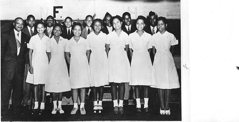 Neylandville Future Farmers of America and Future Homemakers of America clubs at St. Paul's School. Circa late 1940s-1950s..jpg